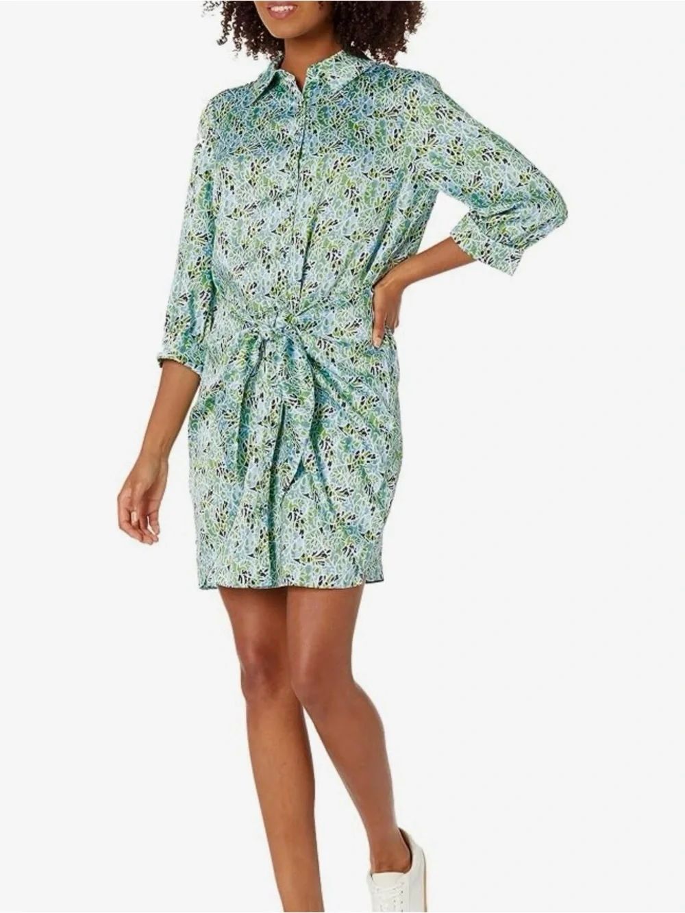 Cinq à Sept Anaisvine Three Quarter Sleeve Gaby Timeless Classy Wrap Dress Sz 4